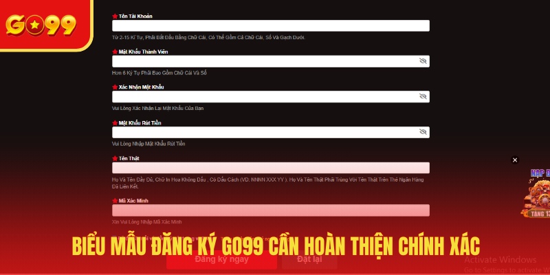 Đăng Ký GO99 - Khởi Đầu Cho Hành Trình Chinh Phục Cá Cược