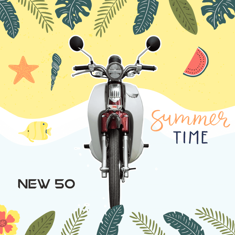 Xe Máy 50cc Cub New Vigor Ally Vành Đúc - Xe điện Vivu