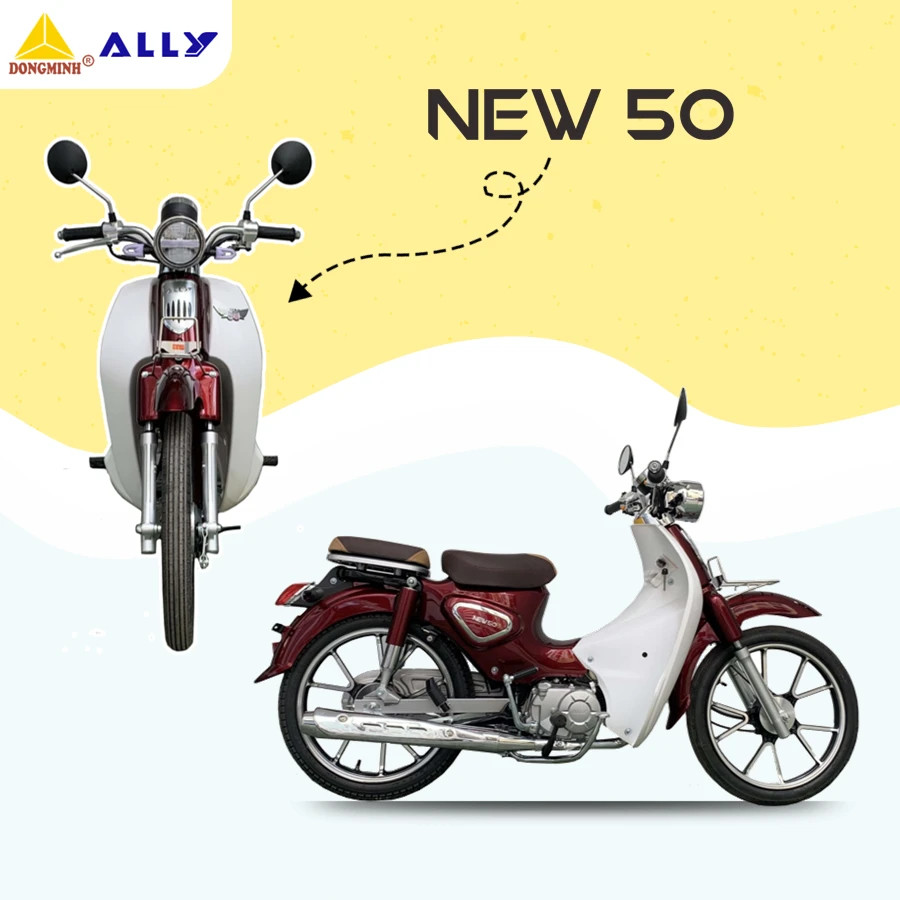 Xe Máy 50cc Cub New Vigor Ally Vành Đúc - Xe điện Vivu