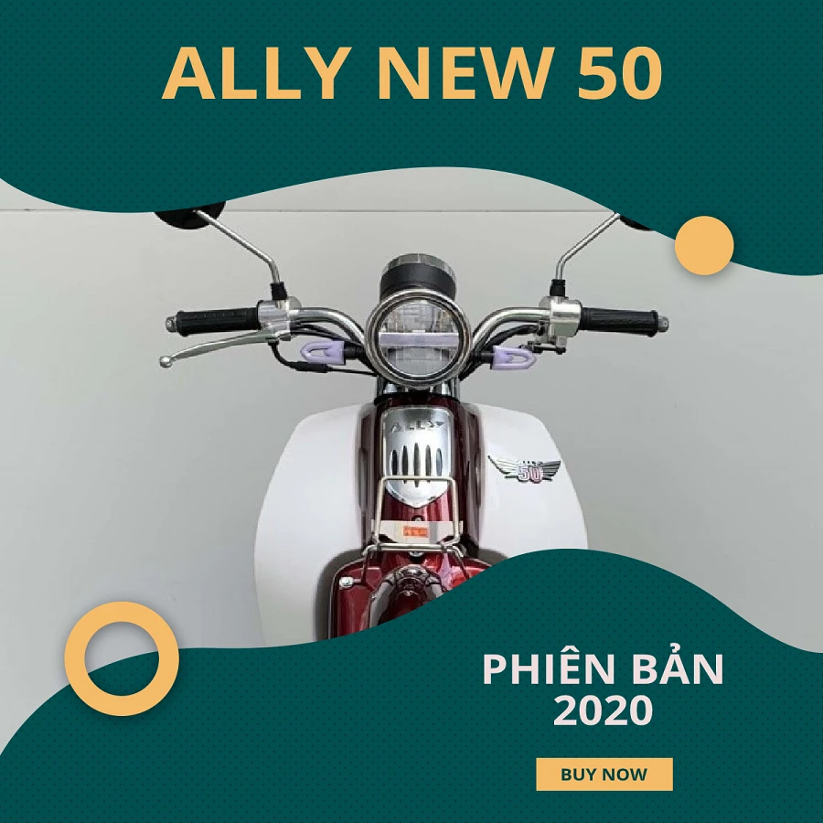 Xe Máy 50cc Cub New Vigor Ally Vành Đúc - Xe điện Vivu