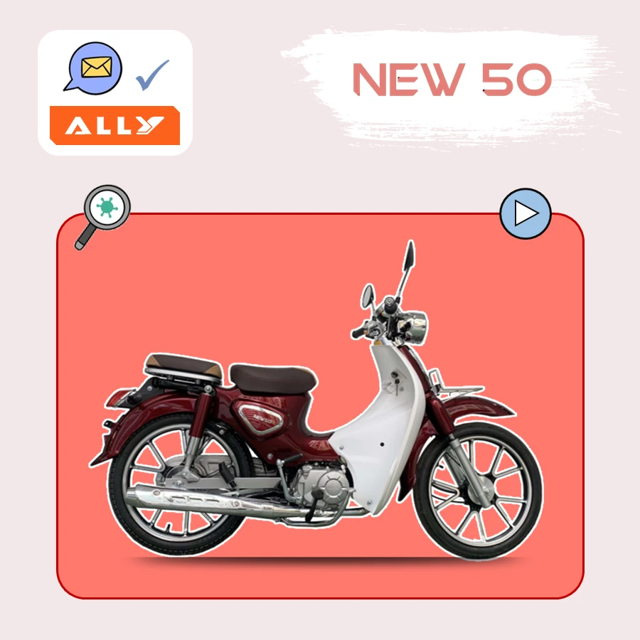 Xe Máy 50cc Cub New Vigor Ally Vành Đúc - Xe điện Vivu