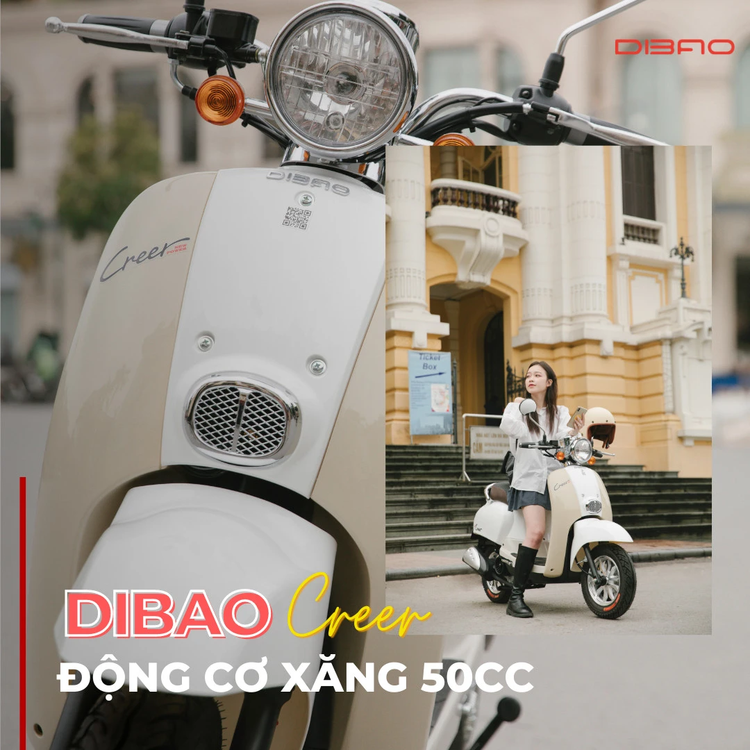 Xe Ga 50cc Dibao Creer Phanh Đĩa Chất Lượng Cao - Xe điện Vivu