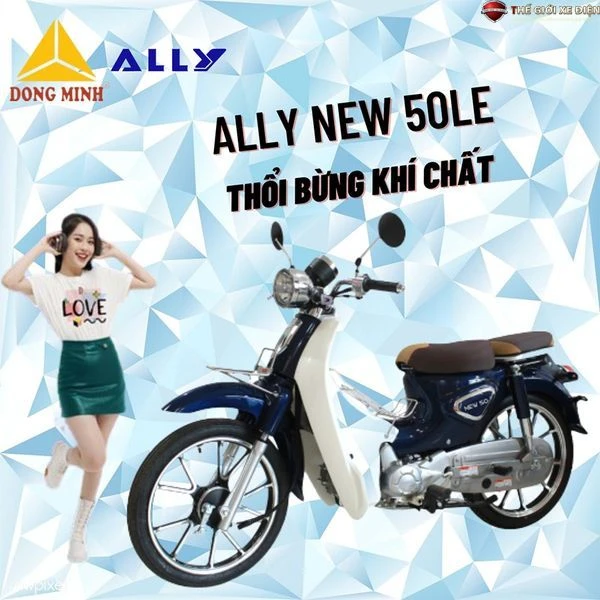 Xe Máy 50cc Cub New Vigor Ally Vành Đúc - Xe điện Vivu