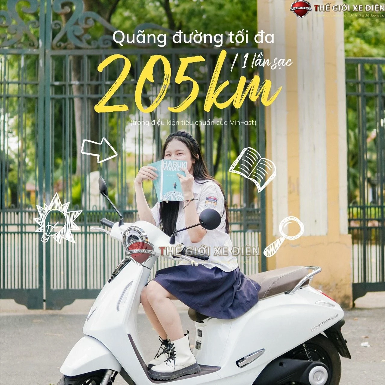 Xe Máy Điện VinFast Evo 200 Lite Kèm Pin - Xe điện Vivu