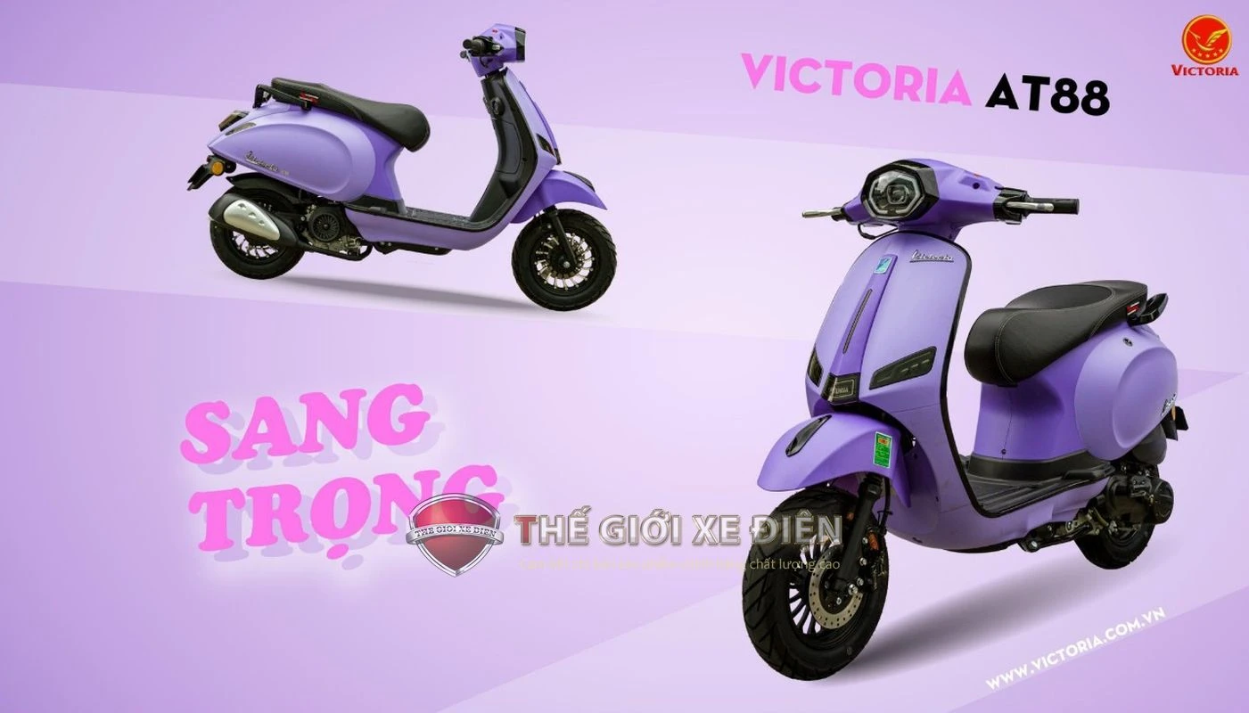 Xe Ga 50cc Victoria AT88 Thế Hệ Mới - Xe điện Vivu