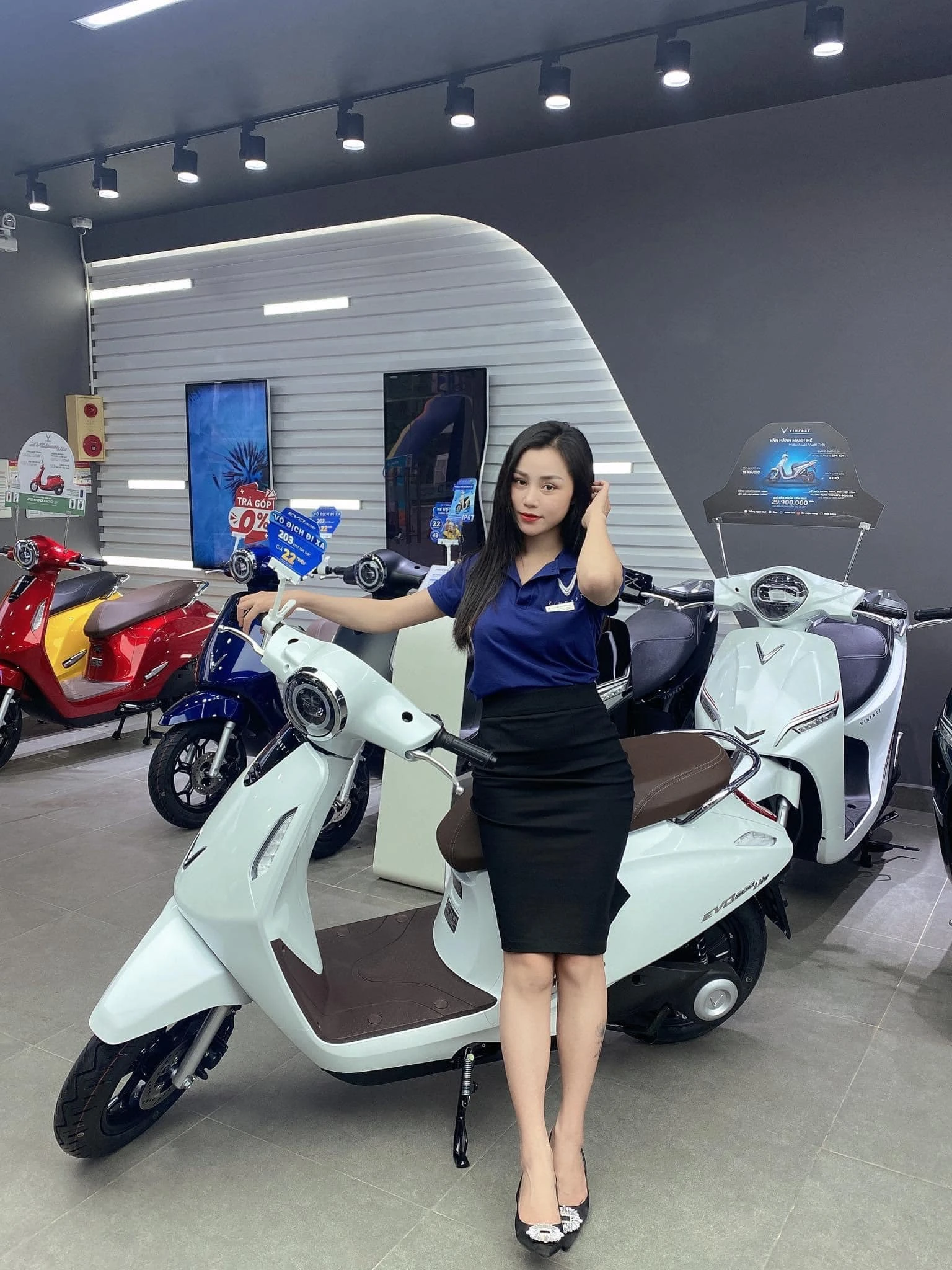 Xe Máy Điện VinFast Evo 200 Lite Kèm Pin - Xe điện Vivu