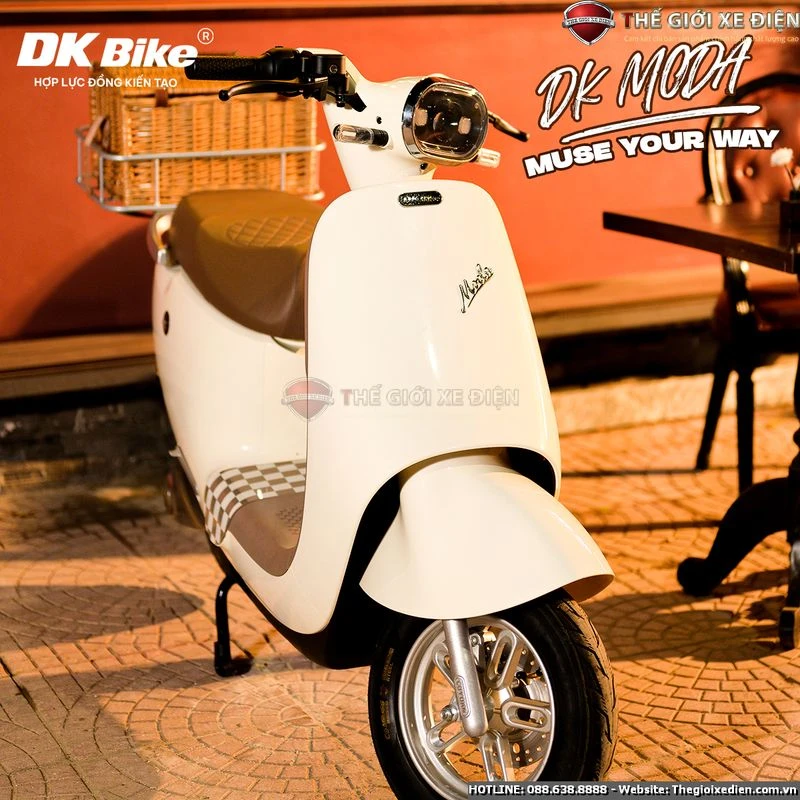 Xe Máy Điện DK Lyva Moda (Chạy: 90km/ lần sạc) - Xe điện Vivu