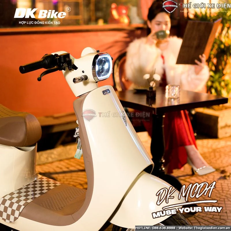 Xe Máy Điện DK Lyva Moda (Chạy: 90km/ lần sạc) - Xe điện Vivu