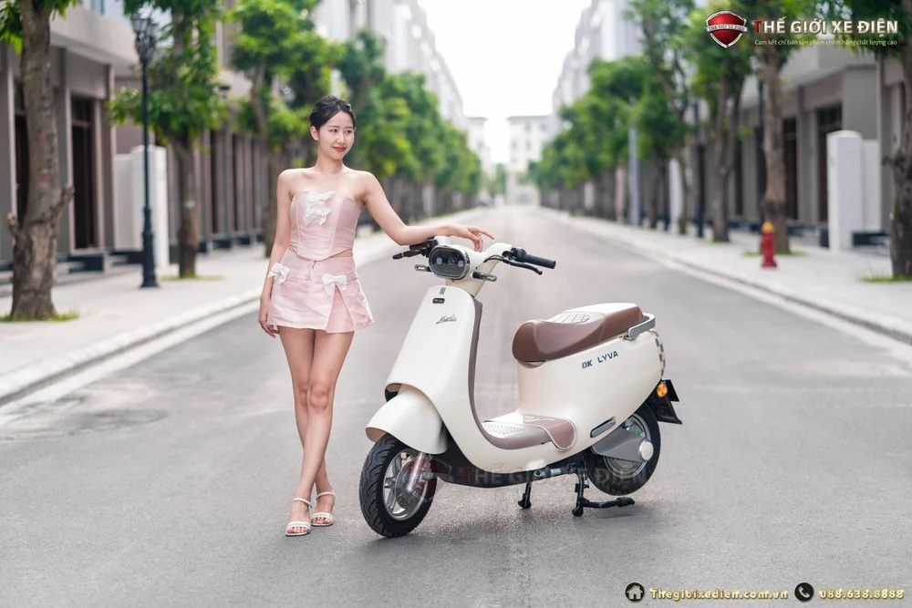 Xe Máy Điện DK Lyva Moda (Chạy: 90km/ lần sạc) - Xe điện Vivu