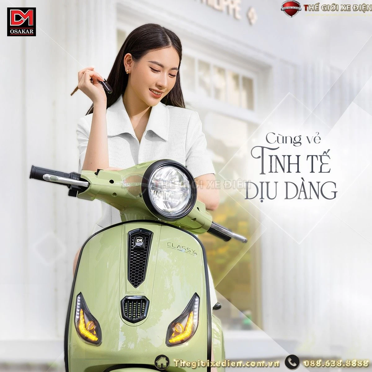 Xe Máy Điện Osakar Classy SI - Xe điện Vivu