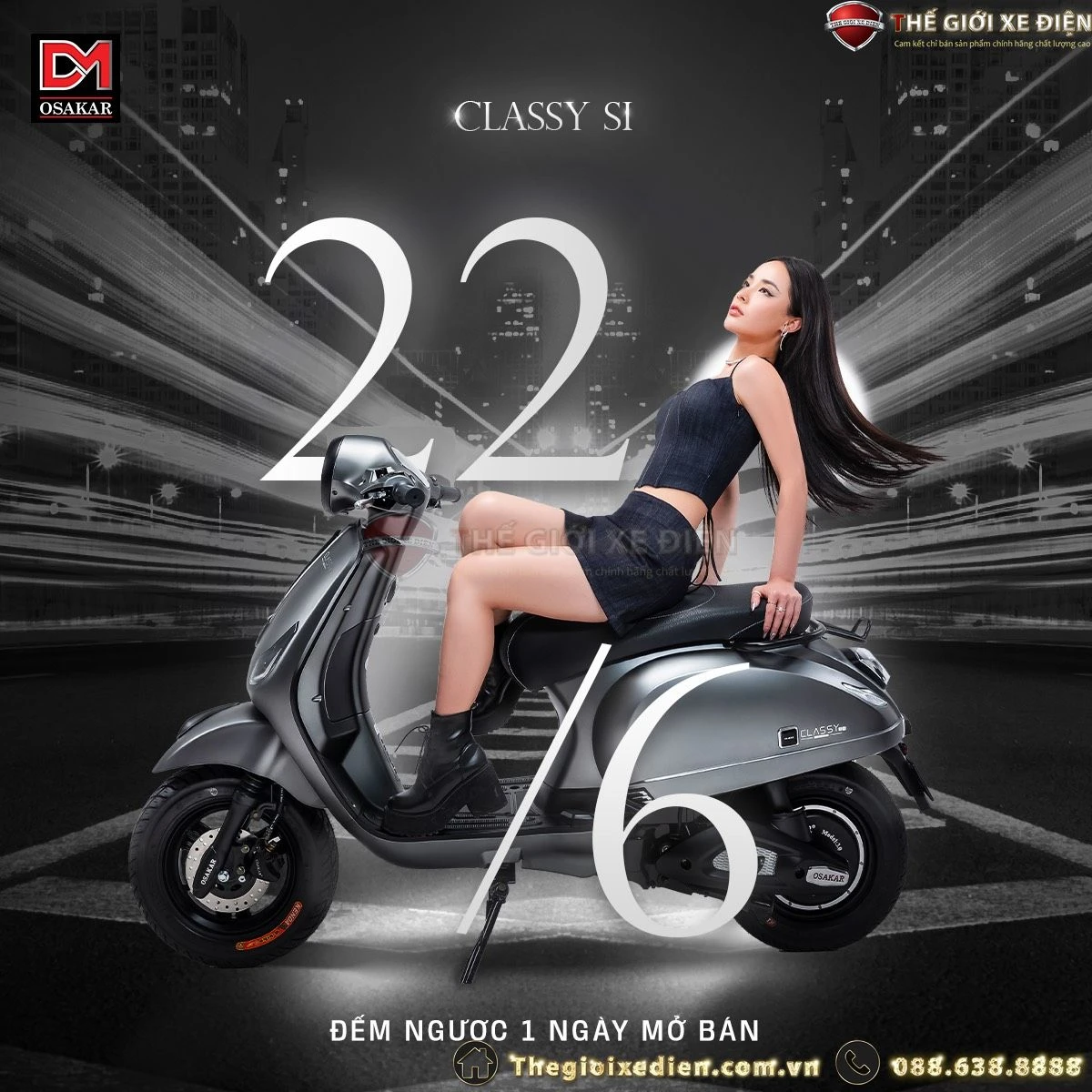 Xe Máy Điện Osakar Classy SI - Xe điện Vivu