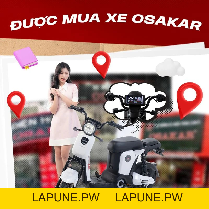Xe Đạp Điện Osakar Mandi Đời Mới (Đầy Đủ Giấy Tờ) - Xe điện Vivu