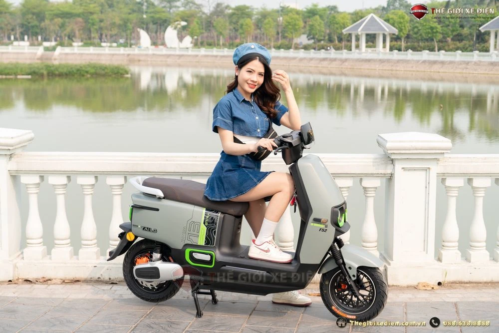 Xe Máy Điện Tailg Power F52 6 bình 22.3Ah 100km/1 Lần Sạc - Xe điện Vivu