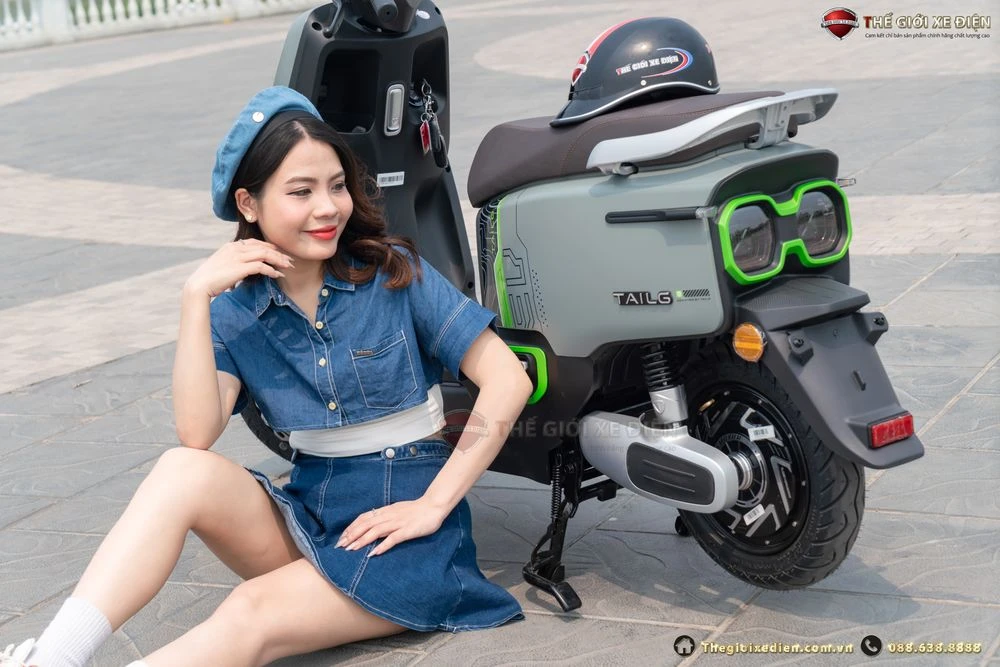 Xe Máy Điện Tailg Power F52 6 bình 22.3Ah 100km/1 Lần Sạc - Xe điện Vivu