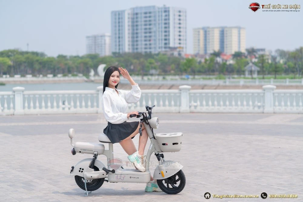 Xe Đạp Điện Tailg JY33 Mini Bike 4 ACQUY 13Ah 60km/1 lần sạc - Xe điện Vivu