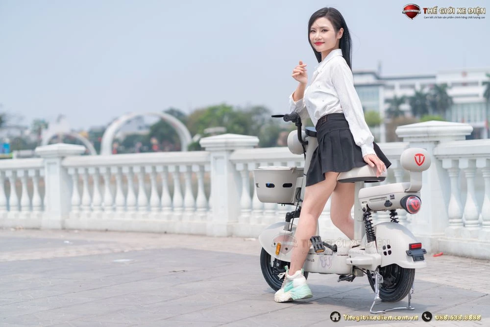 Xe Đạp Điện Tailg JY33 Mini Bike 4 ACQUY 13Ah 60km/1 lần sạc - Xe điện Vivu