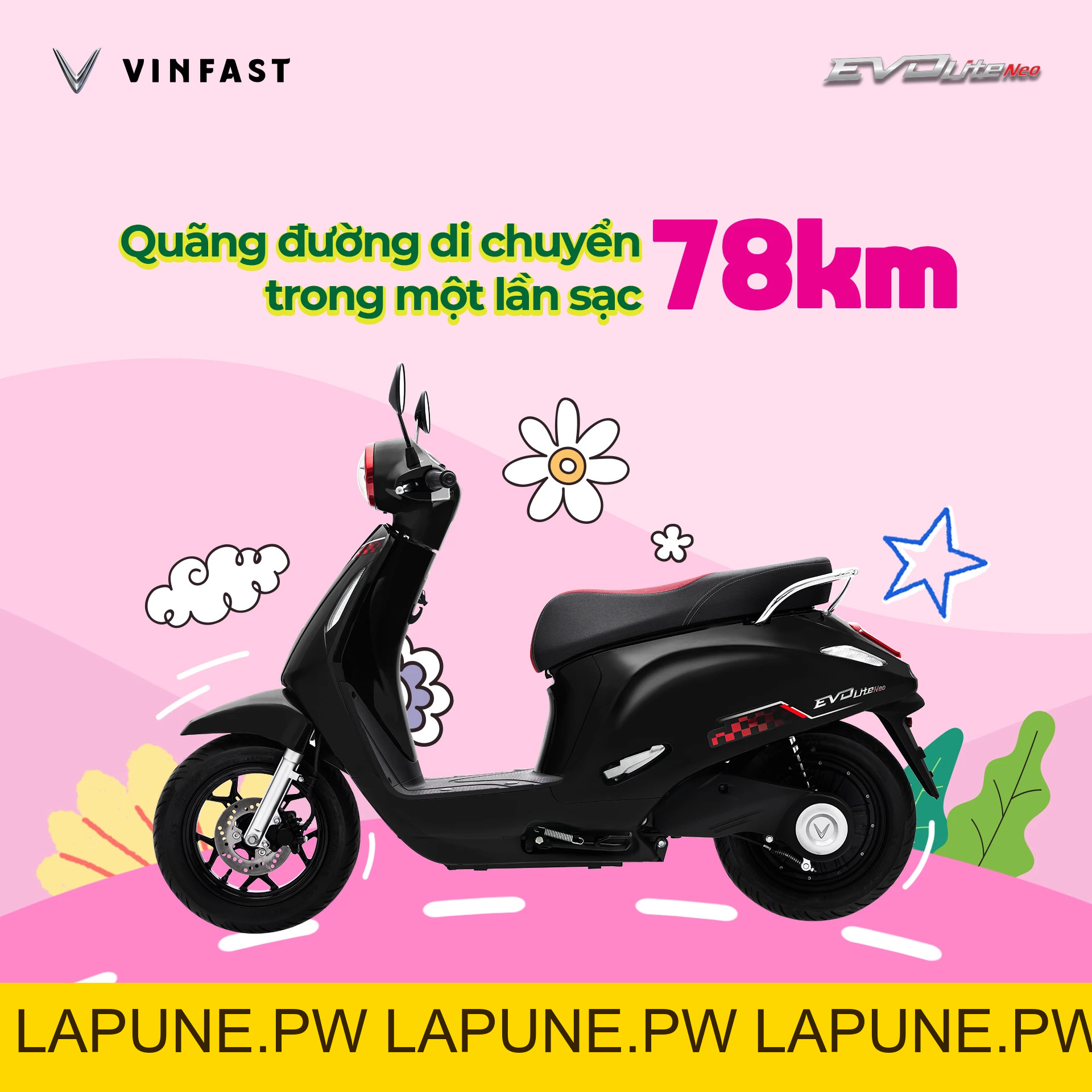 Xe Máy Điện Vinfast Evo Lite Neo Bản 5 Bình 20Ah - Xe điện Vivu