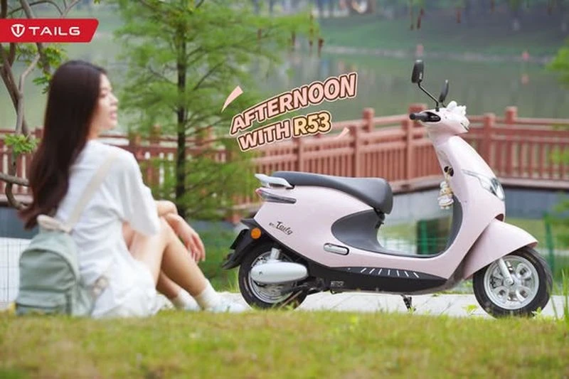 Xe Máy Điện Tailg Venus R53 6 Ắc Quy 23A 100km/1 Lần Sạc - Xe điện Vivu