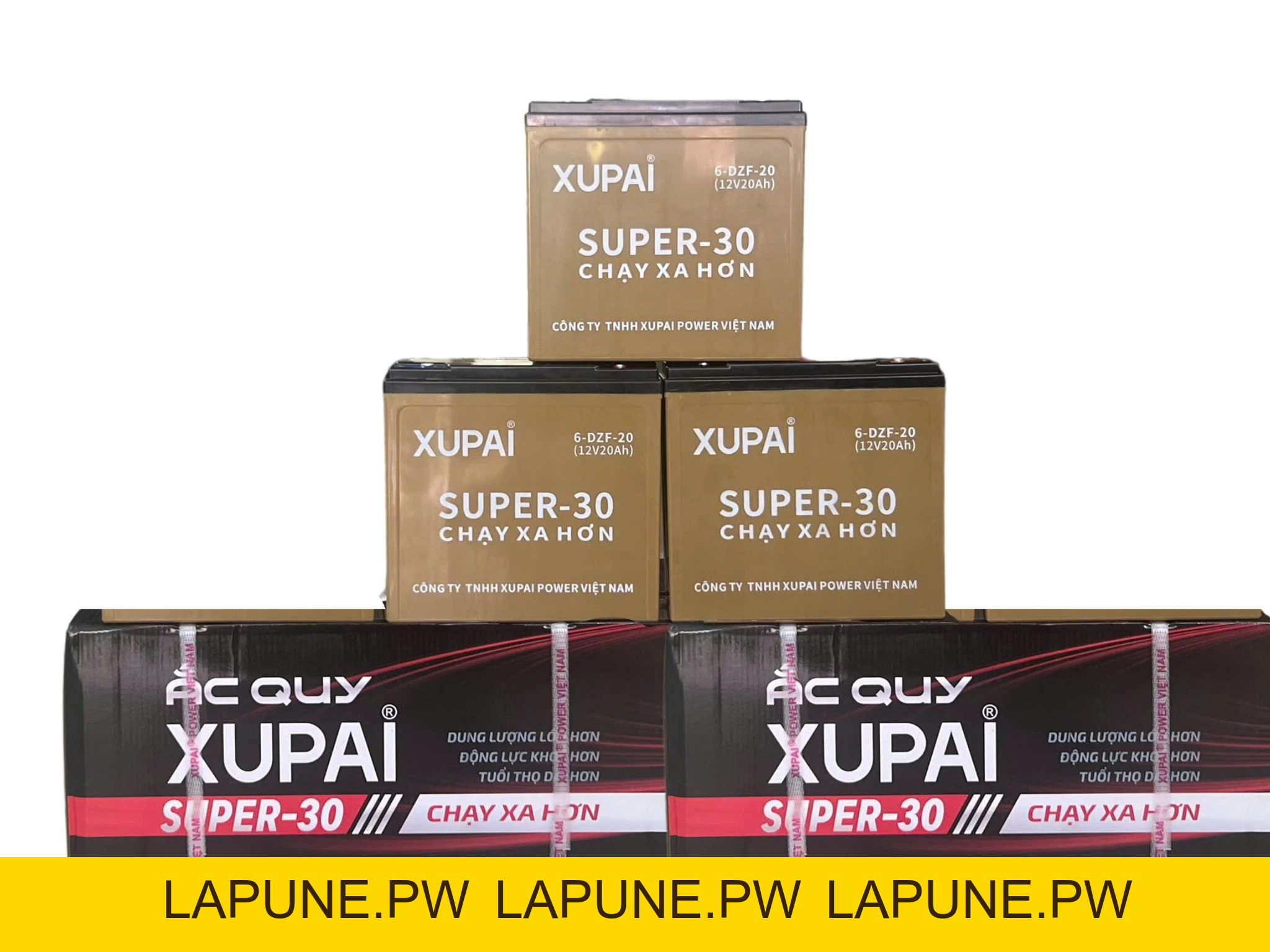 Bộ 5 Ắc Quy XuPai 20Ah Thay Tại Nhà Miễn Phí 100% - Xe điện Vivu