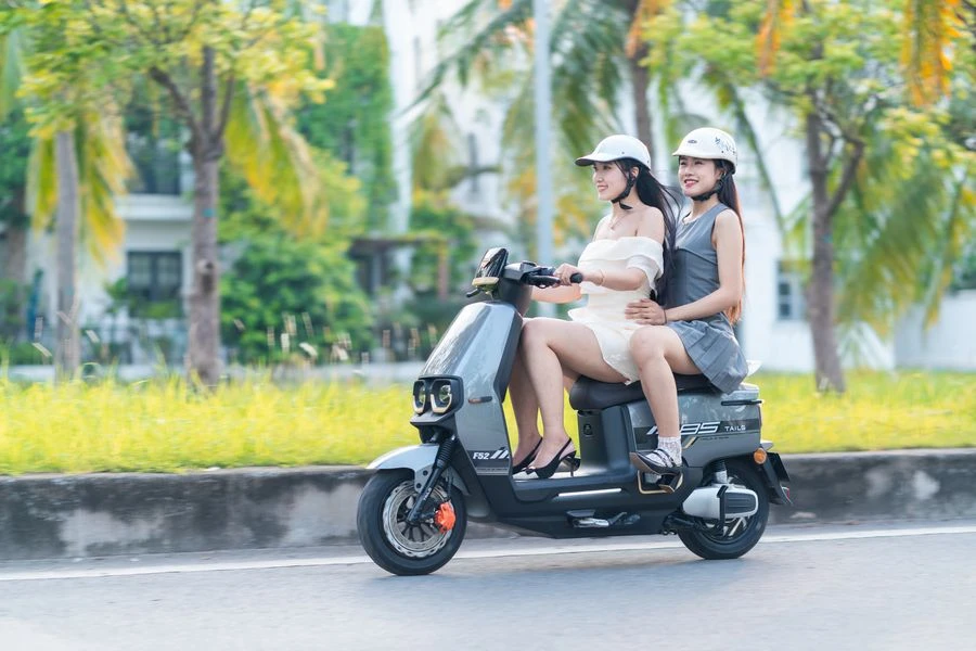 Xe Máy Điện Tailg Power F52 6 bình 22.3Ah 100km/1 Lần Sạc - Xe điện Vivu