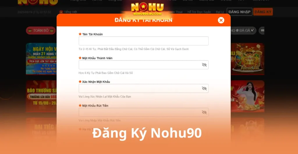 Đăng Ký Nohu90 – Trải Nghiệm Sảnh Game Uy Tín, Rút Tiền Nhanh