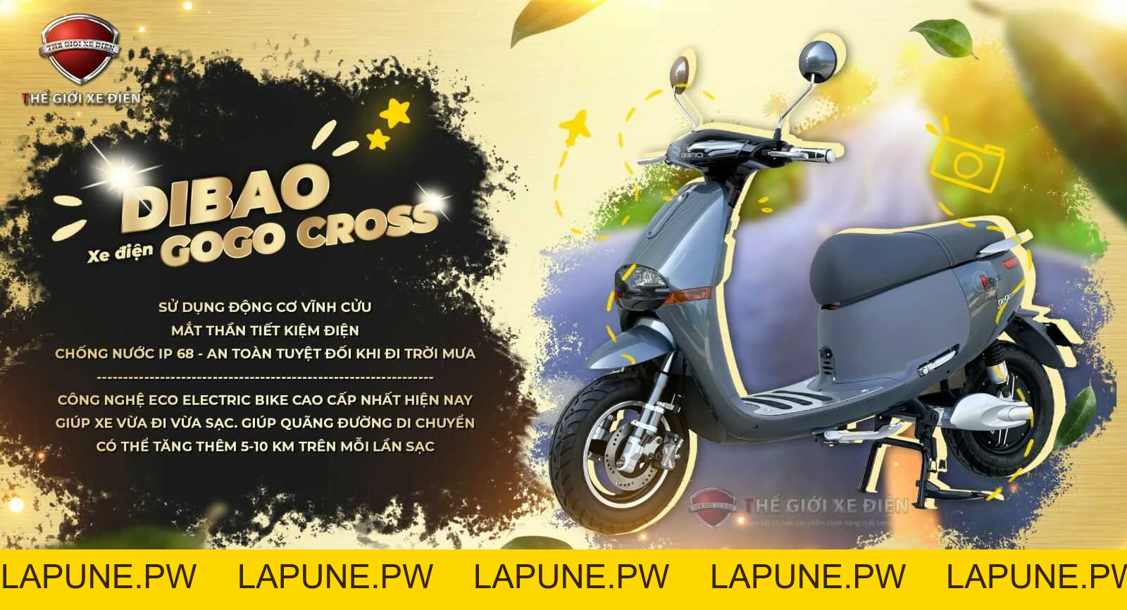 Xe Máy Điện Dibao Gogo Cross - Xe điện Vivu