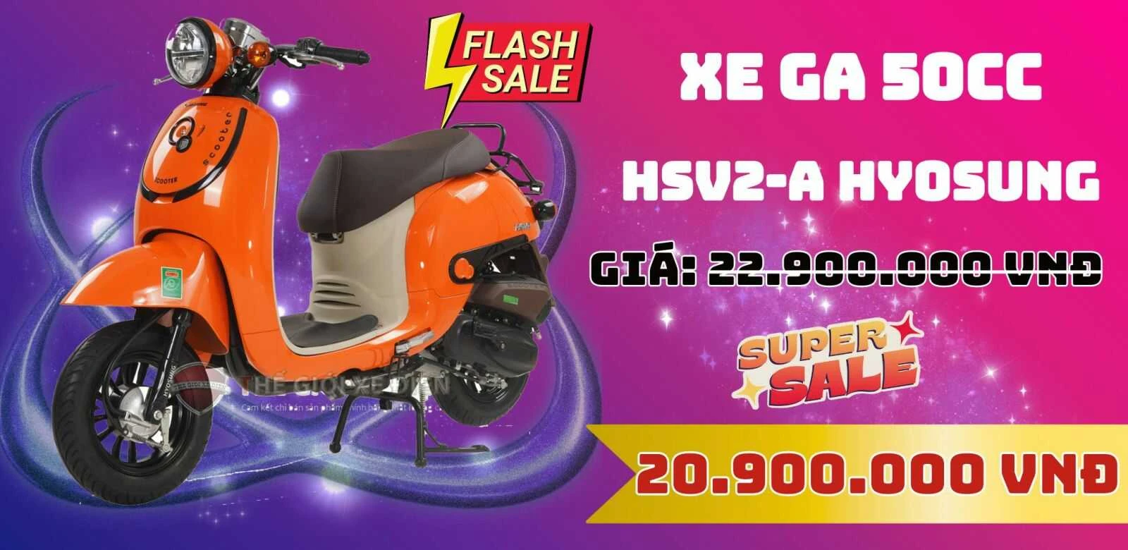 Xe Ga 50cc Giorno HSV2 A Hyosung Chất Lượng Cao - Xe điện Vivu