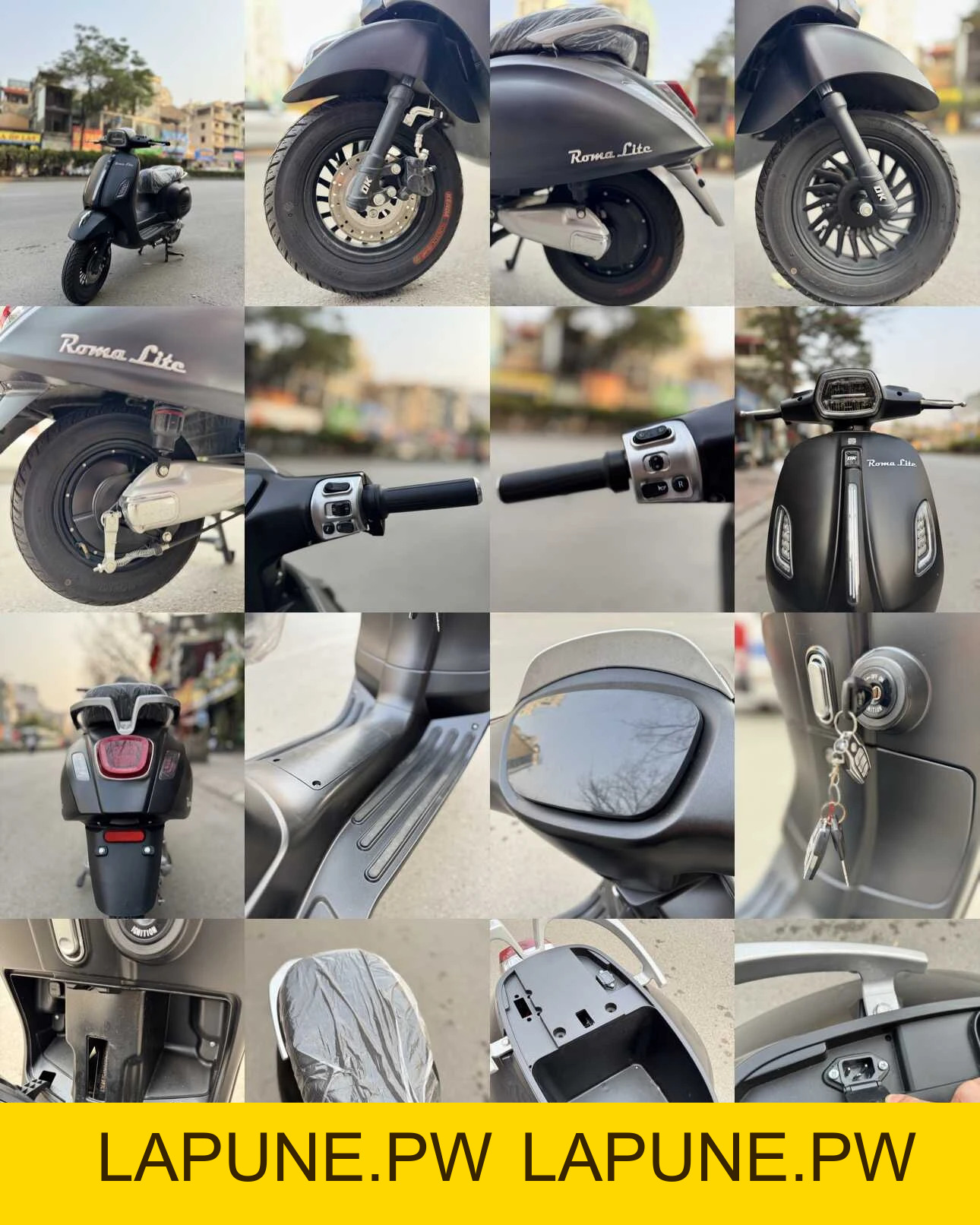 Xe Máy Điện DK Roma Lite Đèn Vuông Mới Nhất - Xe điện Vivu