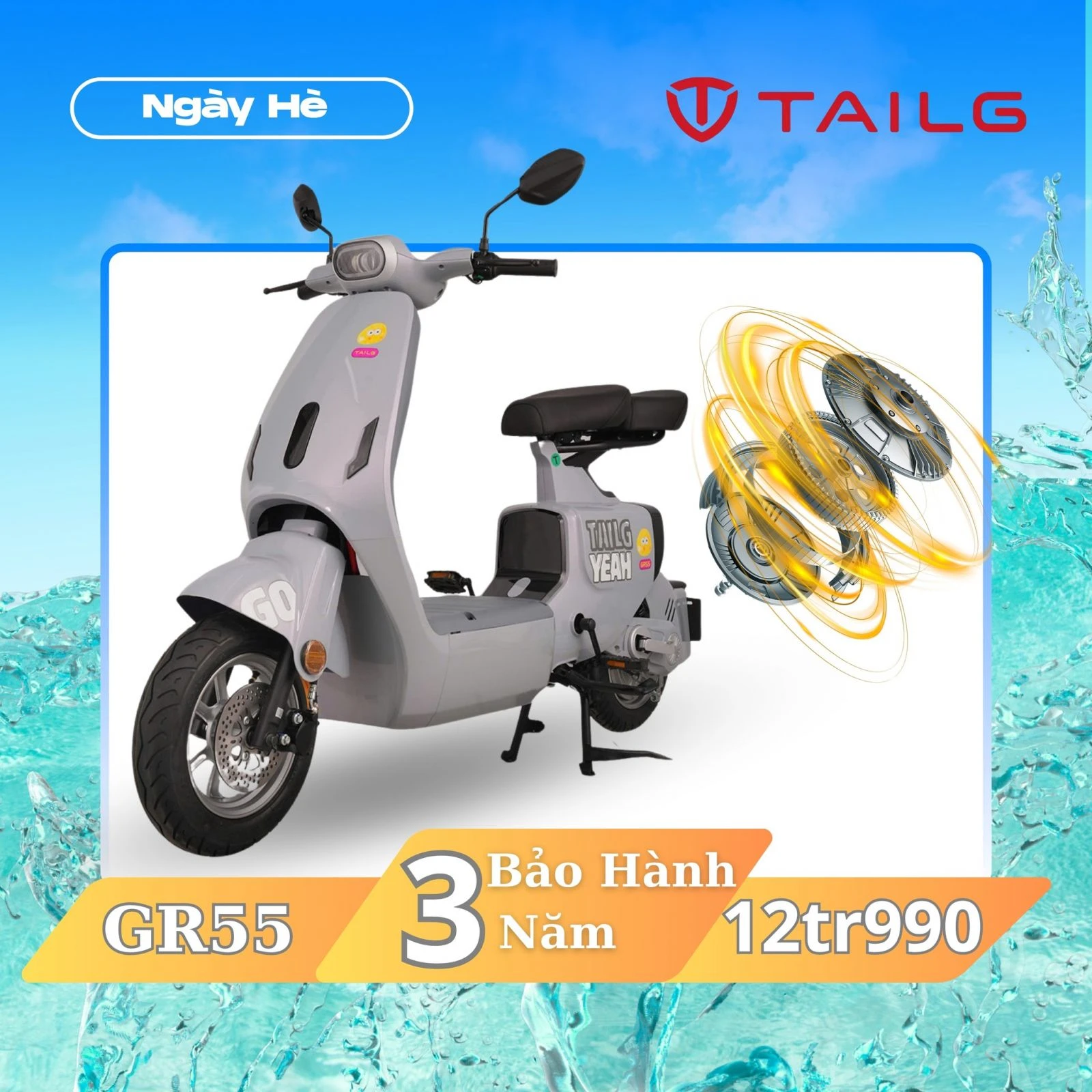 Xe Đạp Điện Tailg Hotgirl GR55 Đầy Đủ Giấy Tờ - Xe điện Vivu