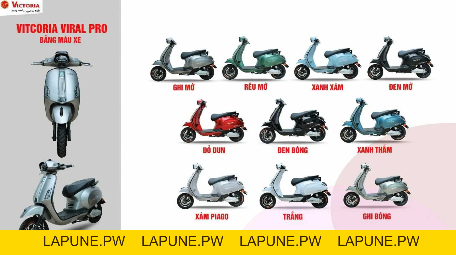 Xe Máy Điện Victoria Viral Pro Việt Nhật - Xe điện Vivu