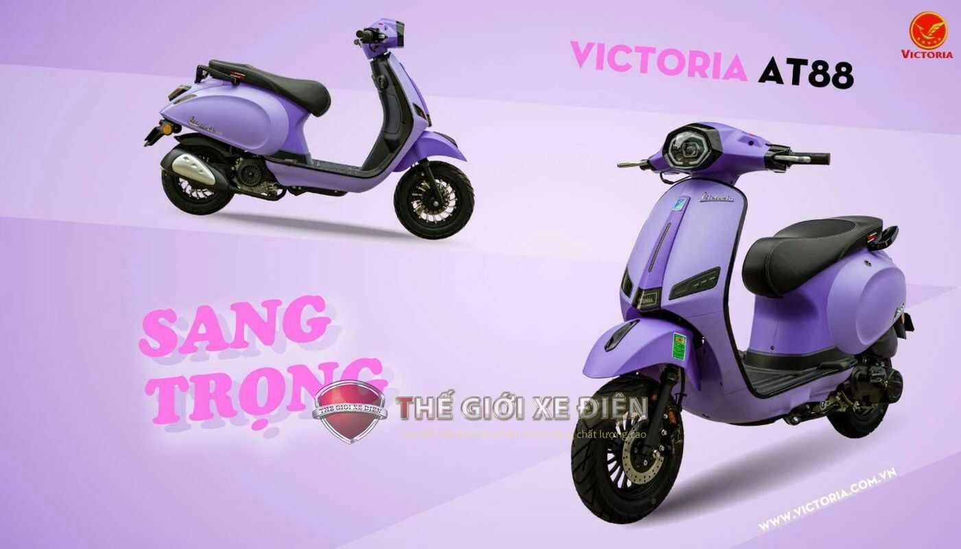 Xe Ga 50cc Victoria AT88 Thế Hệ Mới - Xe điện Vivu