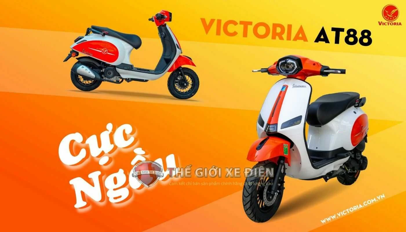 Xe Ga 50cc Victoria AT88 Thế Hệ Mới - Xe điện Vivu
