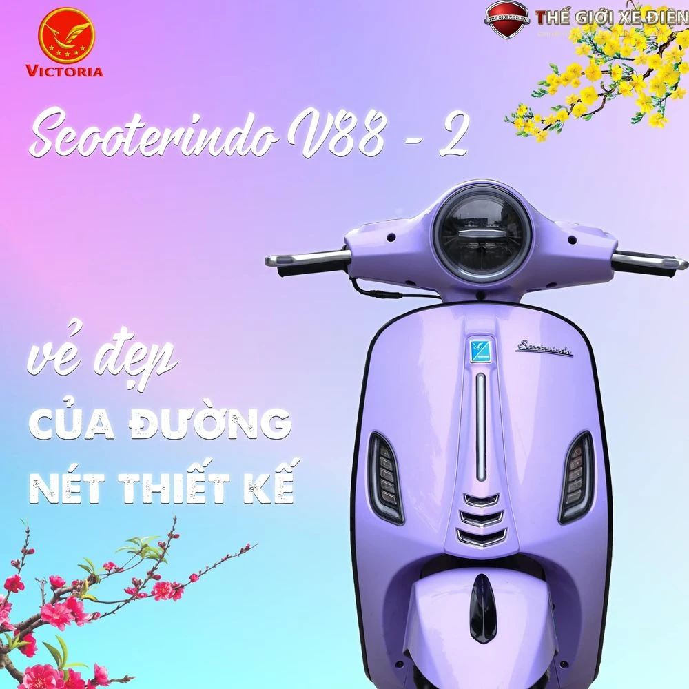 Xe ga 50cc Scooter Victoria Đèn Tròn - Xe điện Vivu