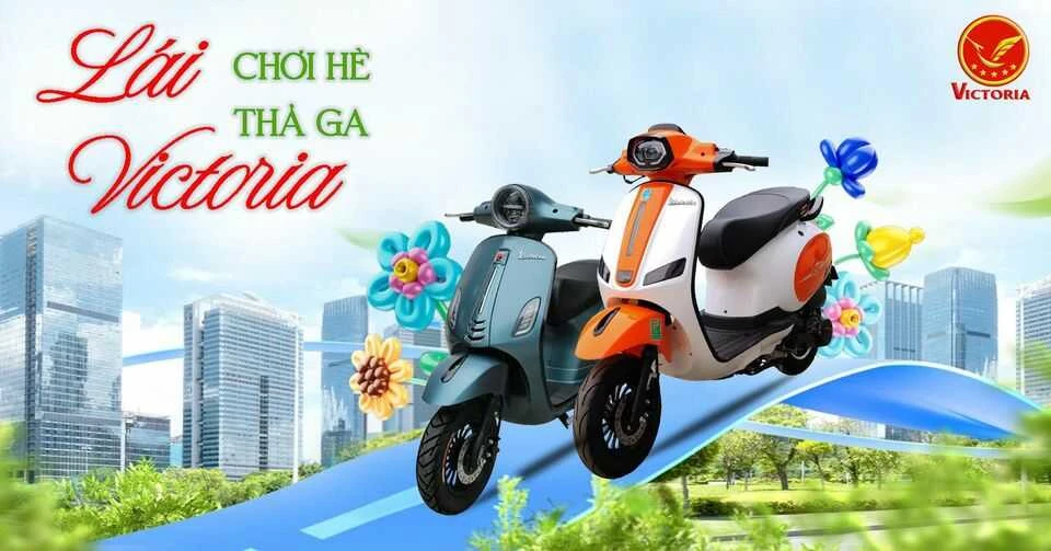 Xe ga 50cc Scooter Victoria Đèn Tròn - Xe điện Vivu