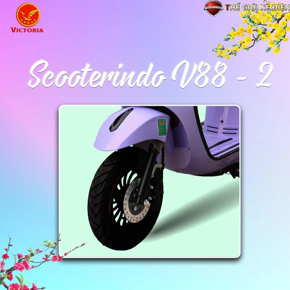 Xe ga 50cc Scooter Victoria Đèn Tròn - Xe điện Vivu