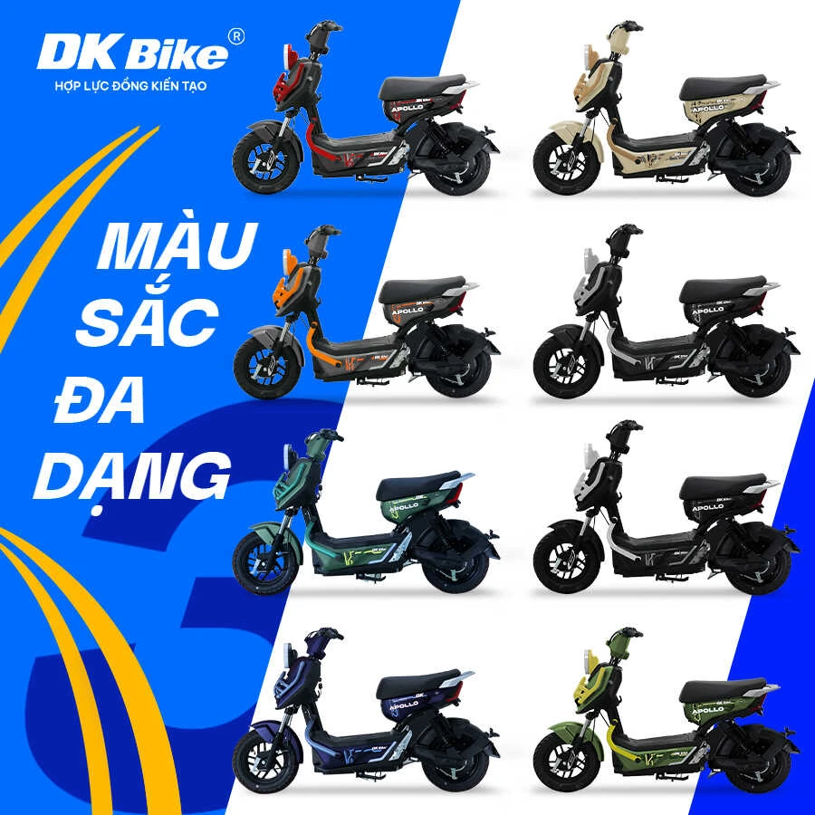 Xe Đạp Điện DK Apollo Đủ Giấy Tờ - Xe điện Vivu