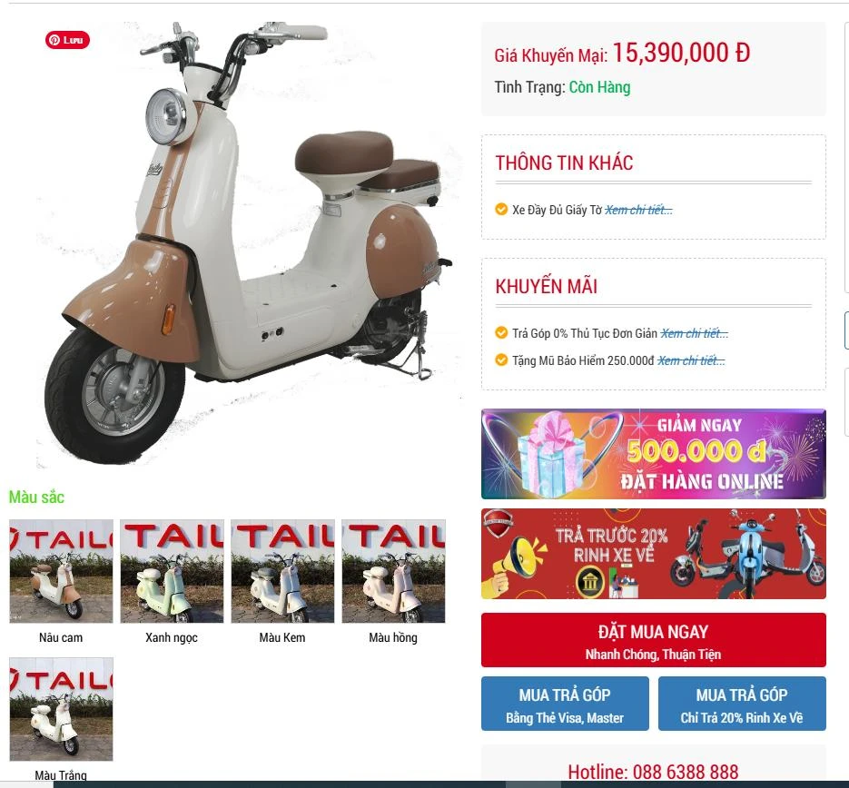 Xe Đạp Điện Tailg Princess JS50 (Đầy Đủ Giấy Tờ) - Xe điện Vivu