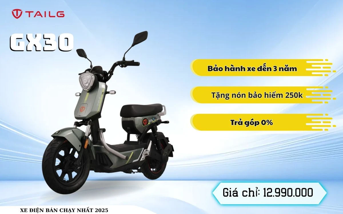 Xe Đạp Điện Tailg GX30 Xbull Chính Hãng (Đầy Đủ Giấy Tờ) - Xe điện Vivu