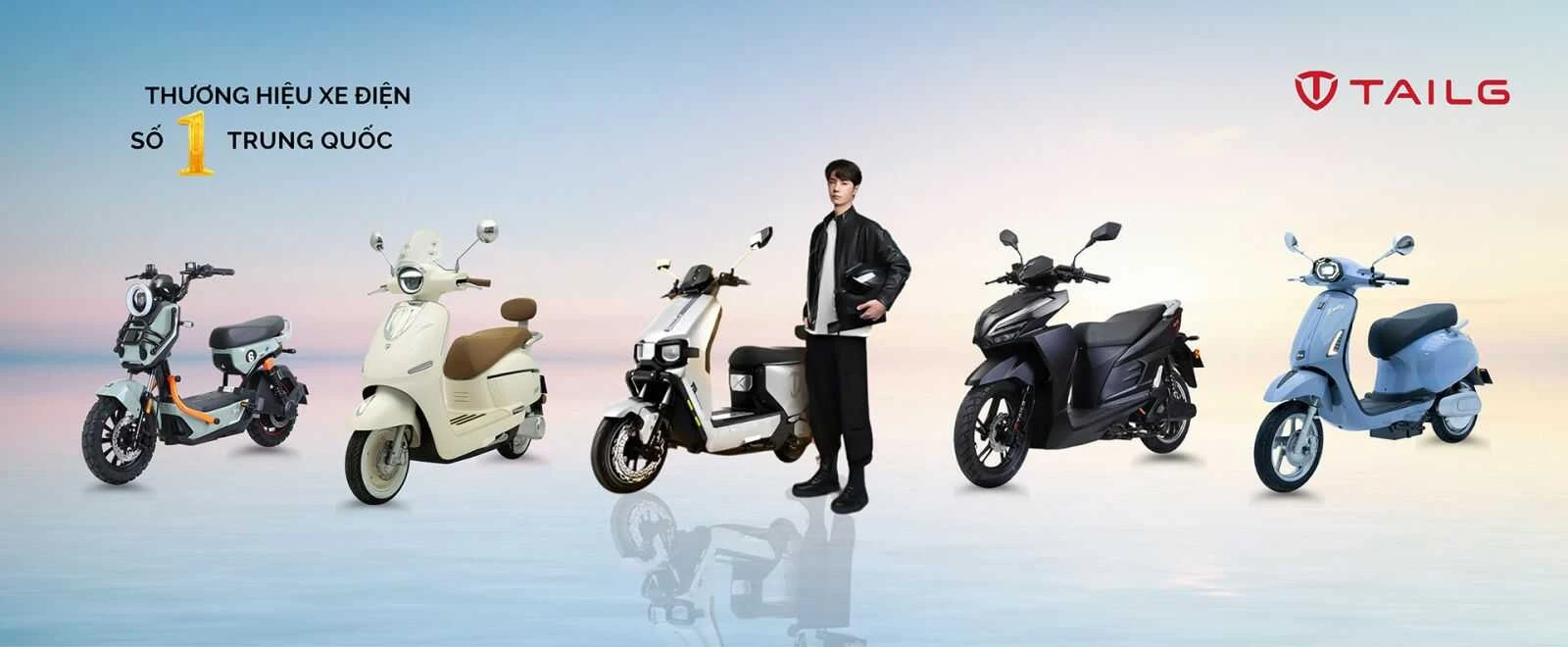 Xe Đạp Điện Tailg JY34 - Dùng 4 Bình 13Ah 60km/1 Lần Sạc - Xe điện Vivu