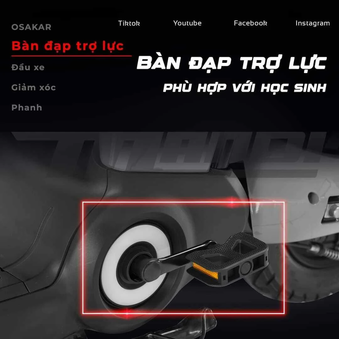 Xe Đạp Điện Osakar Mandi Đời Mới (Đầy Đủ Giấy Tờ) - Xe điện Vivu