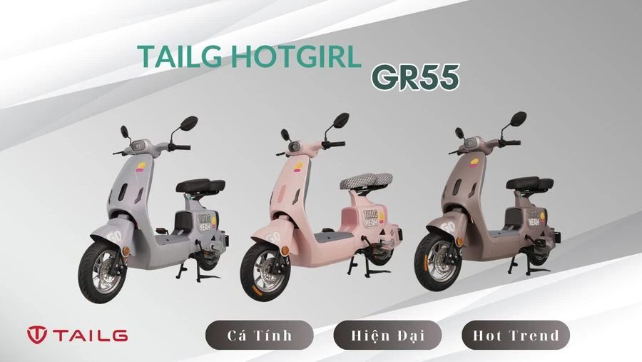Xe Đạp Điện Tailg Hotgirl GR55 Đầy Đủ Giấy Tờ - Xe điện Vivu