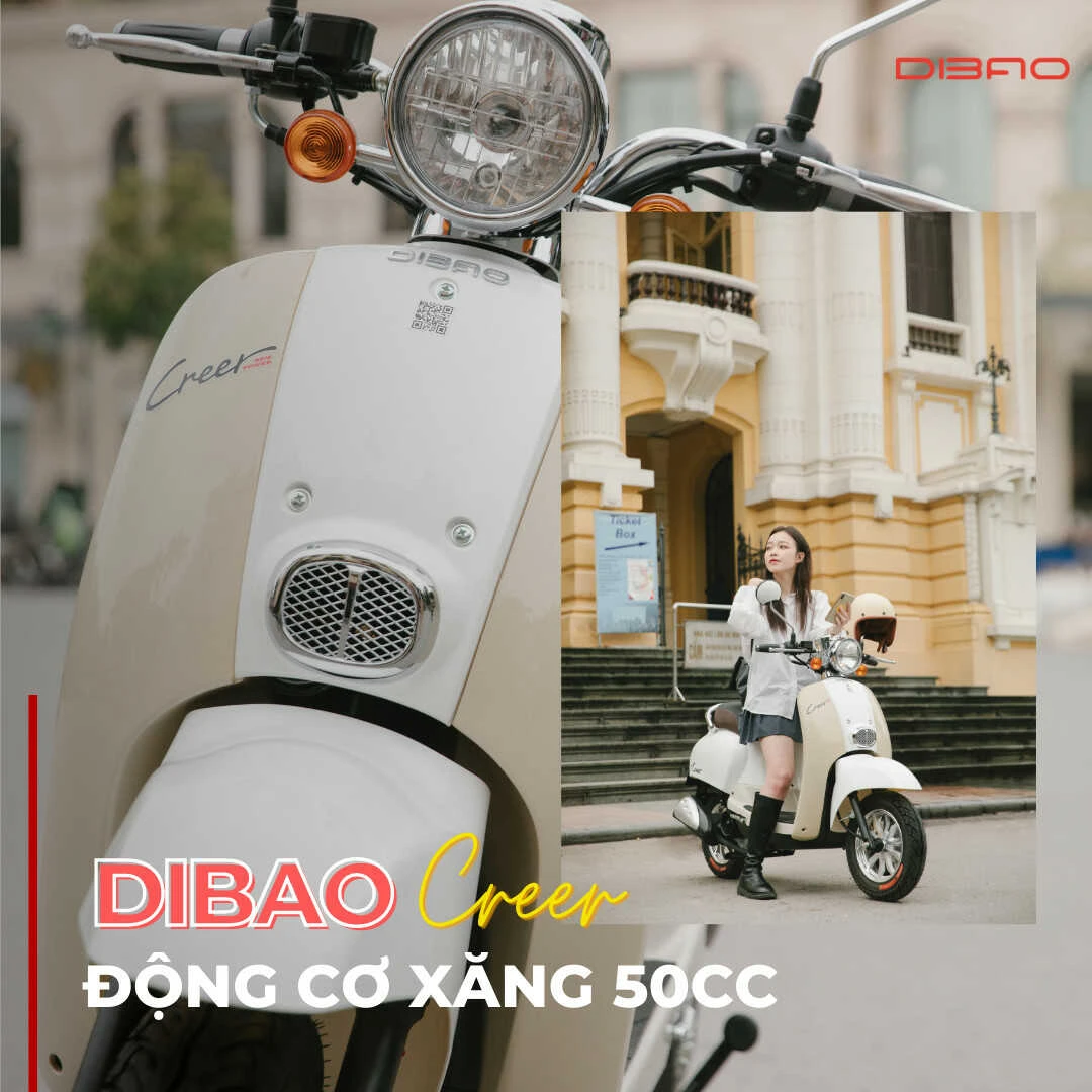 Xe Ga 50cc Dibao Creer Phanh Đĩa Chất Lượng Cao - Xe điện Vivu