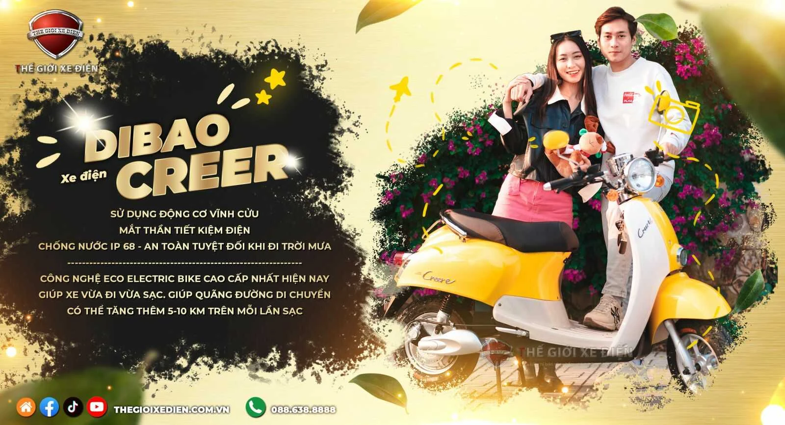 Xe Máy Điện Dibao Creer E - Xe điện Vivu