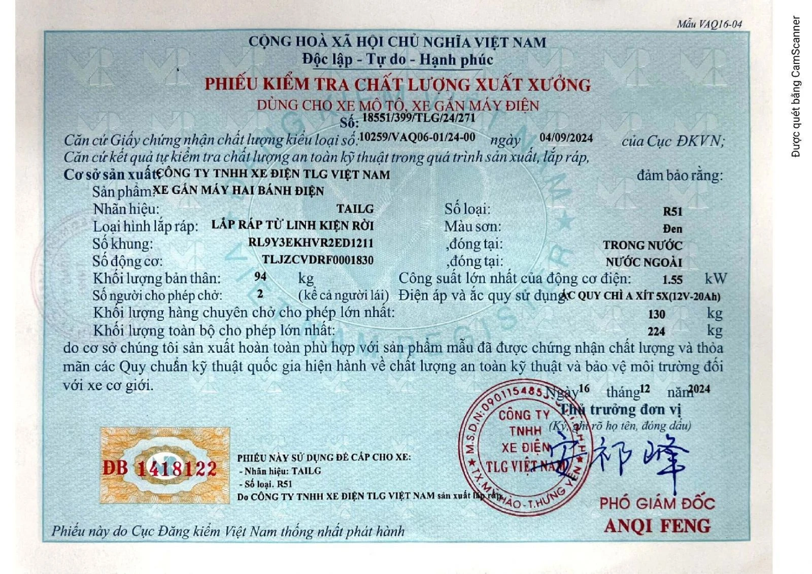 Xe Máy Điện Tailg Vera R51 80Km/1 Lần Sạc - Xe điện Vivu
