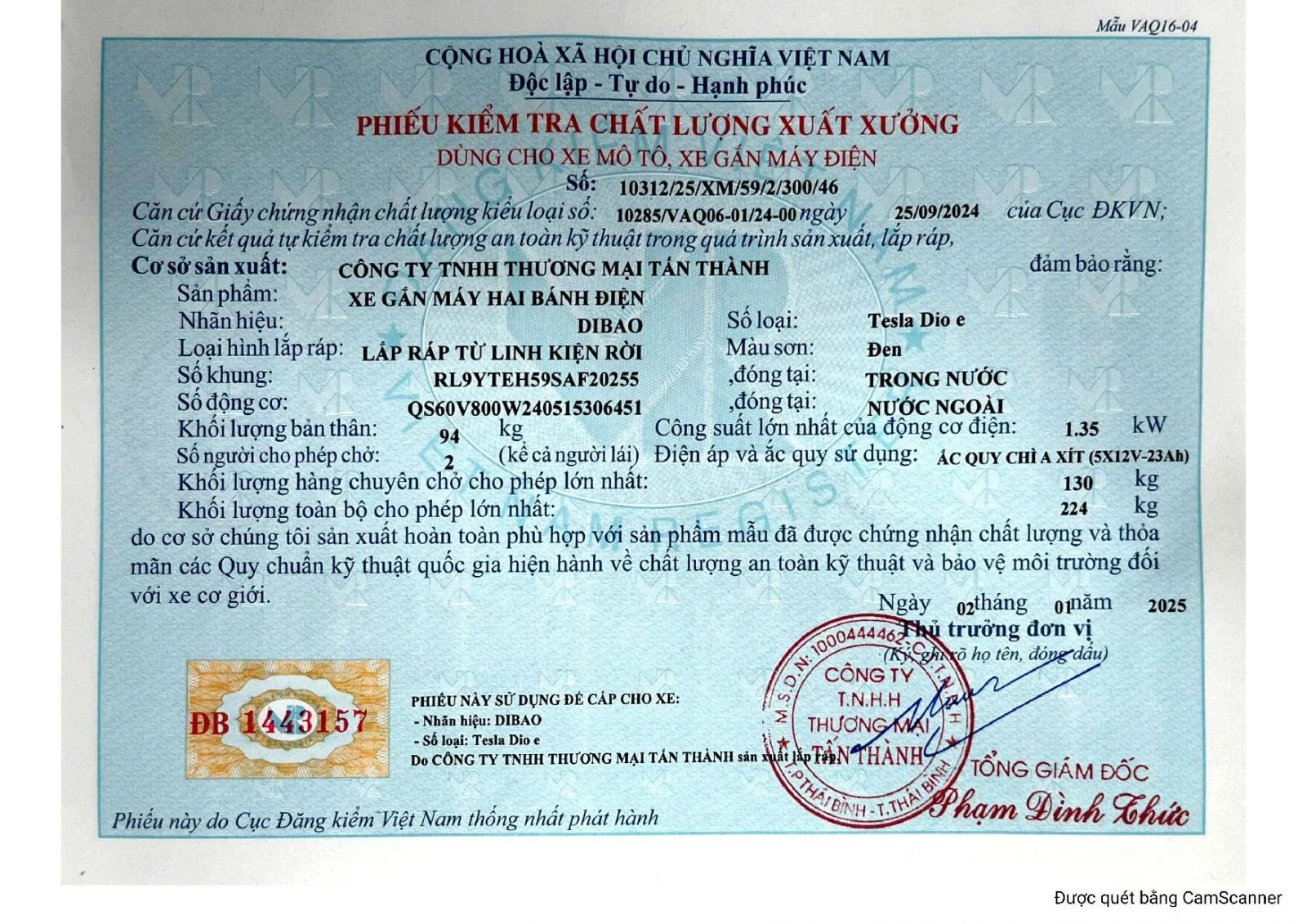 Xe Máy Điện Dibao Tesla Dio E - Xe điện Vivu