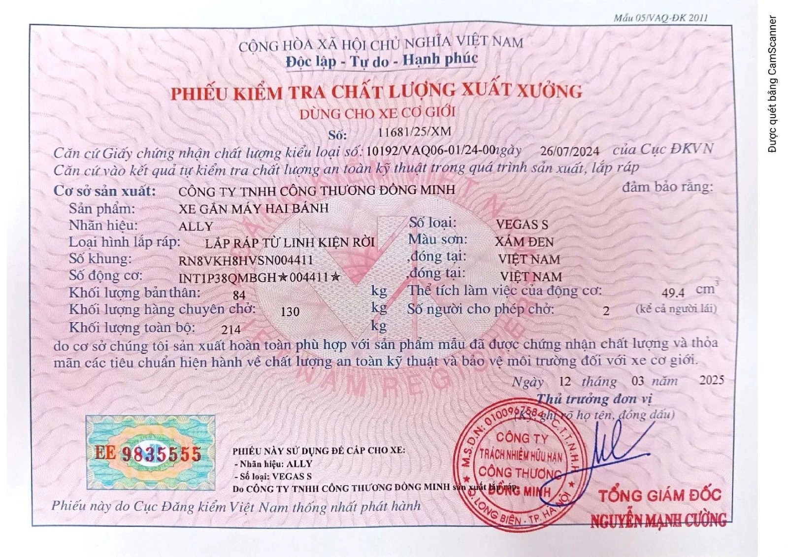 Xe Ga 50cc Ally Vegas S Thế Hệ Mới - Xe điện Vivu
