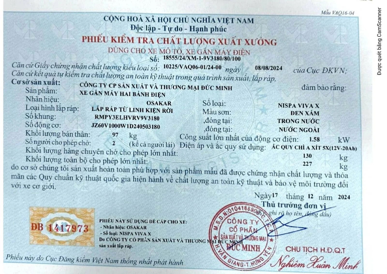 Xe Máy Điện Osakar Nispa Viva New 2026 - Xe điện Vivu
