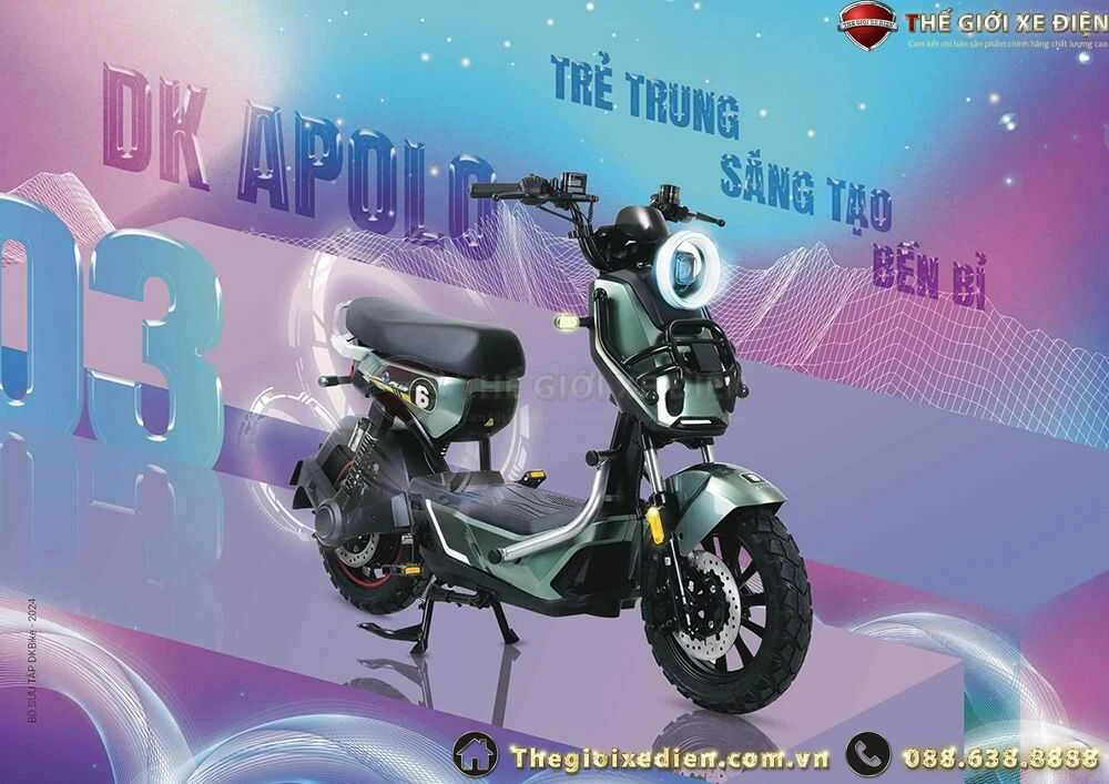 Xe Đạp Điện DK Apollo Đủ Giấy Tờ - Xe điện Vivu