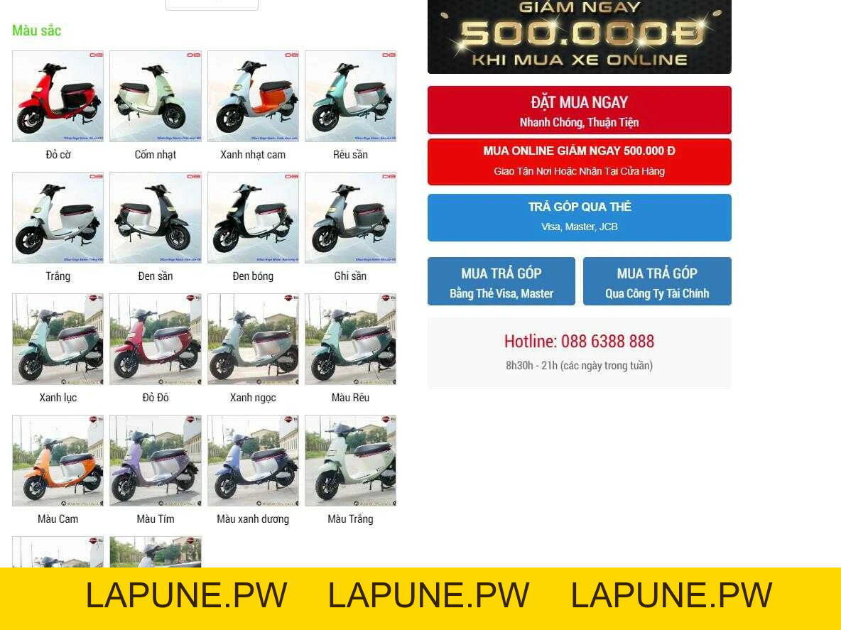 Xe Máy Điện Dibao Gogo Moon Đời Mới Nhất - Xe điện Vivu