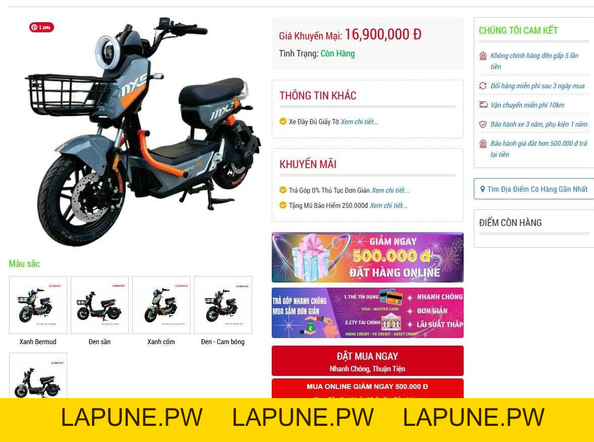 Xe Máy Điện Dibao MXS (Đầy Đủ Giấy Tờ) - Xe điện Vivu